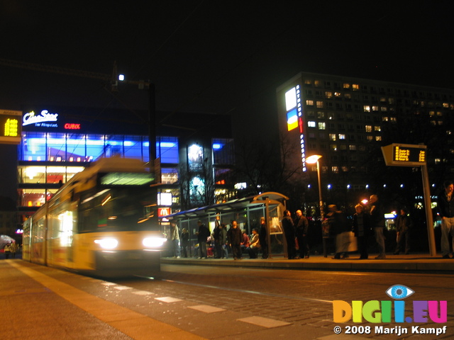 25529 Tram at Alexanderplatz, Berlin at Night